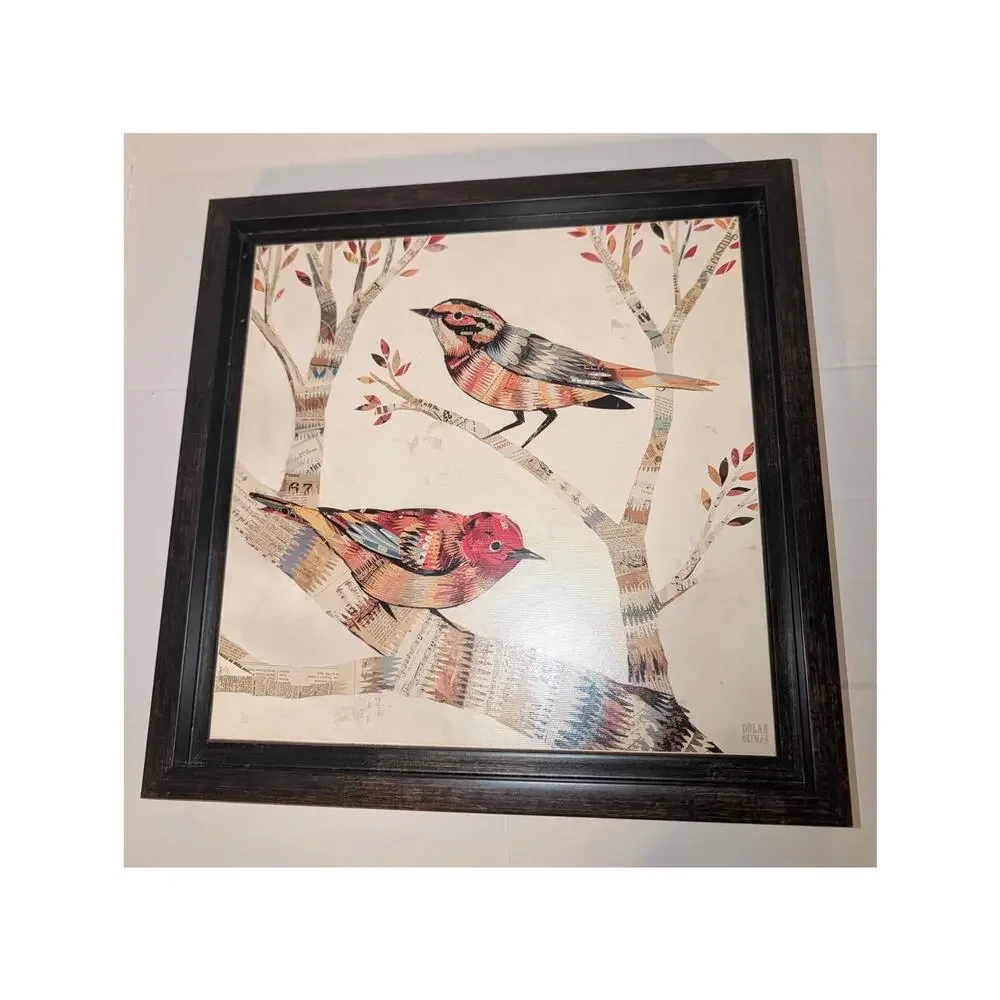 The Warblers & Warblers II by Dolan Geiman Wall Art Printed on Wooden Frame